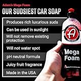 Adam's Polishes Mega Foam Ultra-Concentrated pH-Neutral Car Wash Soap, 1 Gallon