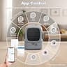 UPFAS Automatic Cat Litter Box with Smart App Integration & Weight Track