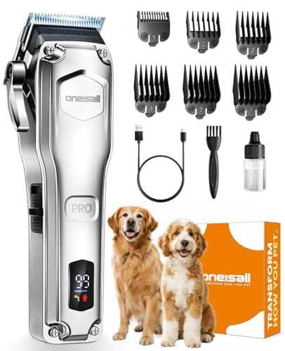 oneisall PC18 Dog Clippers for Thick, Matted, Knotted, and Curly Doodle Hair