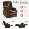 MCombo 7634 Triple Motor Power Lift Recliner Chair with Massage and Dual Heat
