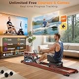 YOSUDA Foldable Premium Beech Wood Water Resistance Rowing Machine 22L
