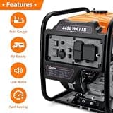 Oxseryn Power Equipment 4400-Watt Gas Powered Open-Frame Inverter Generator
