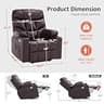 MCombo 7287 Compact Power Lift Recliner Chair with Extended Footrest