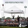 CROWN SHADES 10x10 Commercial Heavy Duty Pop Up Canopy