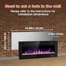 Electactic 50-Inch Ultra-Thin Whisper-Quiet Electric Fireplace Display