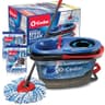 O-Cedar RinseClean Spin Mop & Bucket System with 3 Microfiber Pads