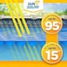 Sun2Solar Blue Rectangle Solar Pool Cover Blanket, 16 x 32 Ft, 12 Mil