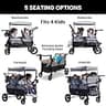 Delta Children Jeep Wrangler Deluxe Convertible 4-Seater Stroller Wagon Series