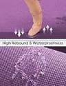 Heathyoga Eco-Friendly Non-Slip TPE Yoga Knee Pad Cushion 12mm with Carrying Strap