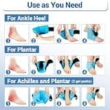 Comfytemp Ankle Ice Pack Brace System with Alternating Cooling Inserts