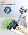 Inteture BP50 650W Cordless Stick Vacuum Cleaner with Smart Surface Detection