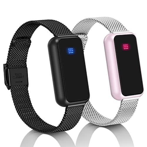 Smart Touch Bracelet Set with Emergency SOS Feature for Distant Couples