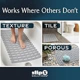 SlipX Solutions Weighted Non-Slip Bath Mat for Textured Tubs & Showers