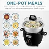 Aroma Housewares Select Stainless Rice Cooker with Uncoated Pot, 6-Cup