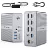 TobenONE DisplayLink 17-in-1 Docking Station with Triple 4K Monitor Support