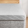 HOMRELEXA 3-Inch Firm Bamboo Charcoal & Gel Dual-Layer Mattress Topper
