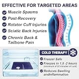 AiricePac Extra Large 11x20-inch Flexible Gel Ice Pack with Soft Plush Cover