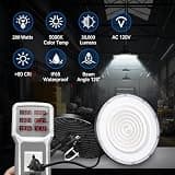 Premium 200W UFO LED High Bay Light, 30,000lm 5000K ETL Listed Waterproof, 4-Pack
