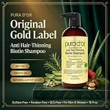 PURA D'OR Original Gold Label Anti-Thinning Biotin Shampoo (16 fl oz)