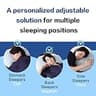 EASELAND Firm Queen Size Adjustable Shredded Memory Foam Pillows Set of 2