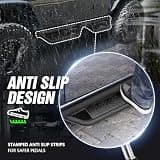 EYOUHZ Dual-Function Rock Slider Side Steps for Wrangler JK JKU 4-Door