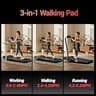 Compact Portable Under Desk Walking Pad Treadmill Machine with 15% Incline