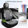 RAWAKORW Custom Fit All-Weather Faux Leather Full Seat Kit for Frontier