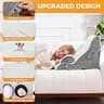 Ruqmuis Adjustable 3-Piece Orthopedic Memory Foam Wedge Pillow Set for Recovery