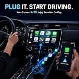 ZOUHOE 5.8GHz Lightweight Wireless CarPlay and Android Auto Adapter Unit