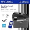 Brother MFC-L2820DW Monochrome All-in-One Laser Printer with 50-Page Document Feeder