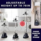 SALAV Heavy Duty Commercial Full-Size Garment Steamer with Foot Controls