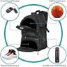 WOLT Expandable Basketball Backpack with Laptop Sleeve and Shoe Pocket