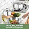 Heavy-Duty 3-Ply Clad Stainless Steel 11-Piece Professional Cookware Set