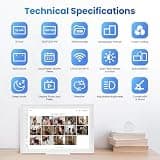 Smart 16-Inch Digital Wall Calendar With Seamless Google And iCloud Syncing
