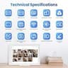 Smart 16-Inch Digital Wall Calendar With Seamless Google And iCloud Syncing