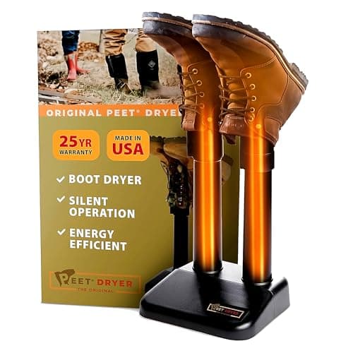 PEET Original Silent 2-Shoe Fanless Electric Boot Dryer for Work Boots