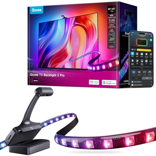 Govee TV Backlight 3 Pro Triple-Camera Sync RGBWWIC Light Strip (55-65")
