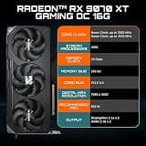 GIGABYTE Radeon RX 9070 XT Gaming OC 16GB GDDR6 PCIe 5.0 Graphics Card
