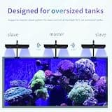 SMATFARM 140W LED Reef Light with Master-Slave Control and OLED Screen