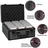 OUUTMEE Aluminum Alloy Graded Sports Card Storage Case, 100 Slab Capacity