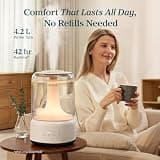Levoit 4.2L Dishwasher Safe Top Fill Humidifier with 21dB Quiet Cool Mist Output