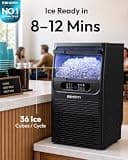 EUHOMY Commercial Under-Counter Ice Maker Machine, 85 Lbs Daily Production
