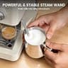 Kismile 20-Bar Espresso Machine with Burr Grinder and Visible Pressure Gauge