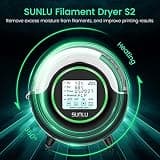 SUNLU S2 Single-Spool Filament Dehydrator with Active Circulation Fan System