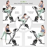 Goimu 5-in-1 Foldable Stationary Exercise Bike with Enhanced Cushioning