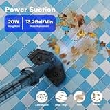 PoolMr Handheld Pool Vacuum with 90-Minute Runtime and Dual Interchangeable Brush Heads