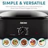 AROMA 18-Quart Electric Roaster Oven Featuring a Self-Basting Lid Design