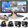 VOONOA 4K 10.36" Quad Split Touch Screen RV Camera System with Built-in Bluetooth