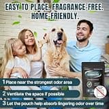 Dead Rodent Odor Absorber Pouch with Steam-Activated Coconut Shell Carbon