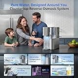 Philips Countertop Reverse Osmosis Water Filter Dispenser with Hot & Cold Water